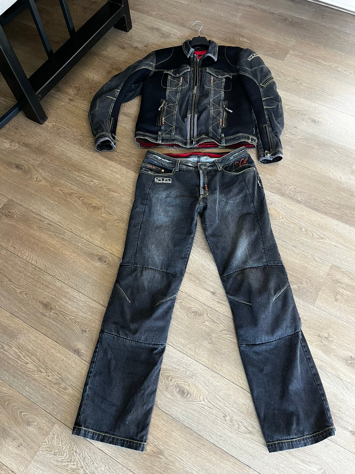 Spijker motorpak (zgan) merk: Lindstrands maat: XL, Ophalen of Verzenden, Tweedehands, Heren, Combipak