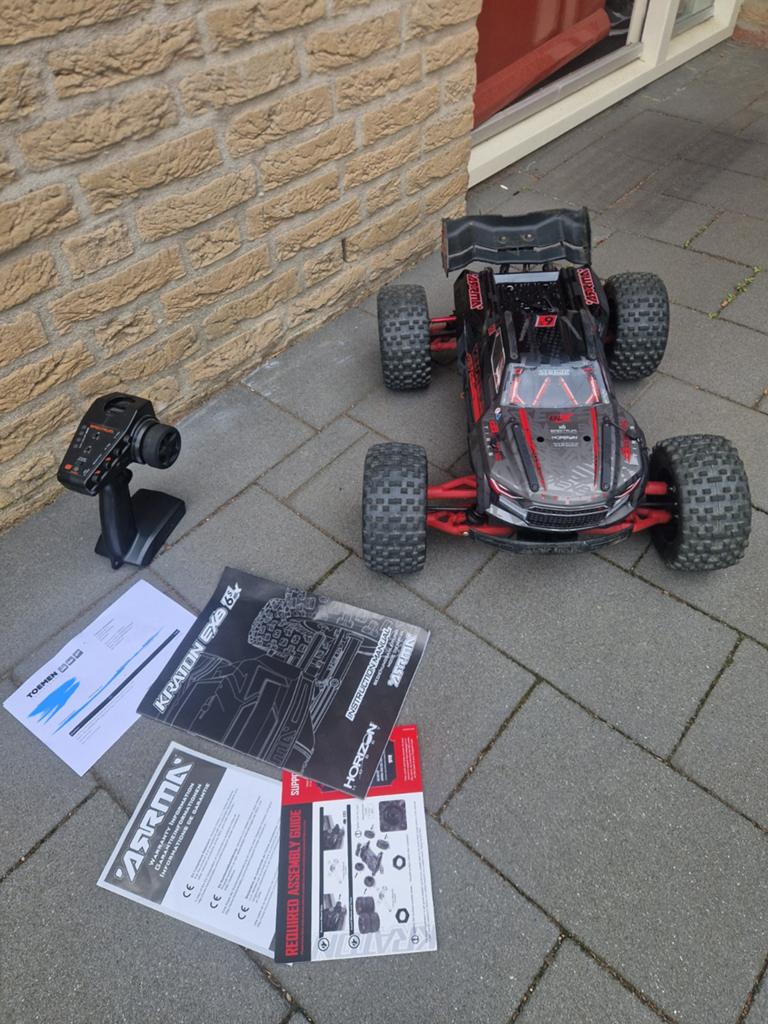 Arrma Kraton 6S V5 EXB Geupgrade RPM Traxxas Losi Hobbywing, Gebruikt, Auto offroad, RTR (Ready to Run), Schaal 1:8