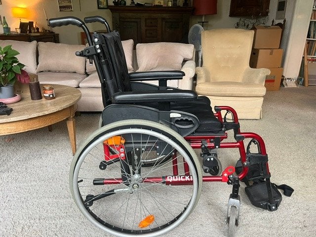 rolstoel merk Quickie, Diversen, Rolstoelen, Ophalen, Inklapbaar, Gebruikt, Duwrolstoel