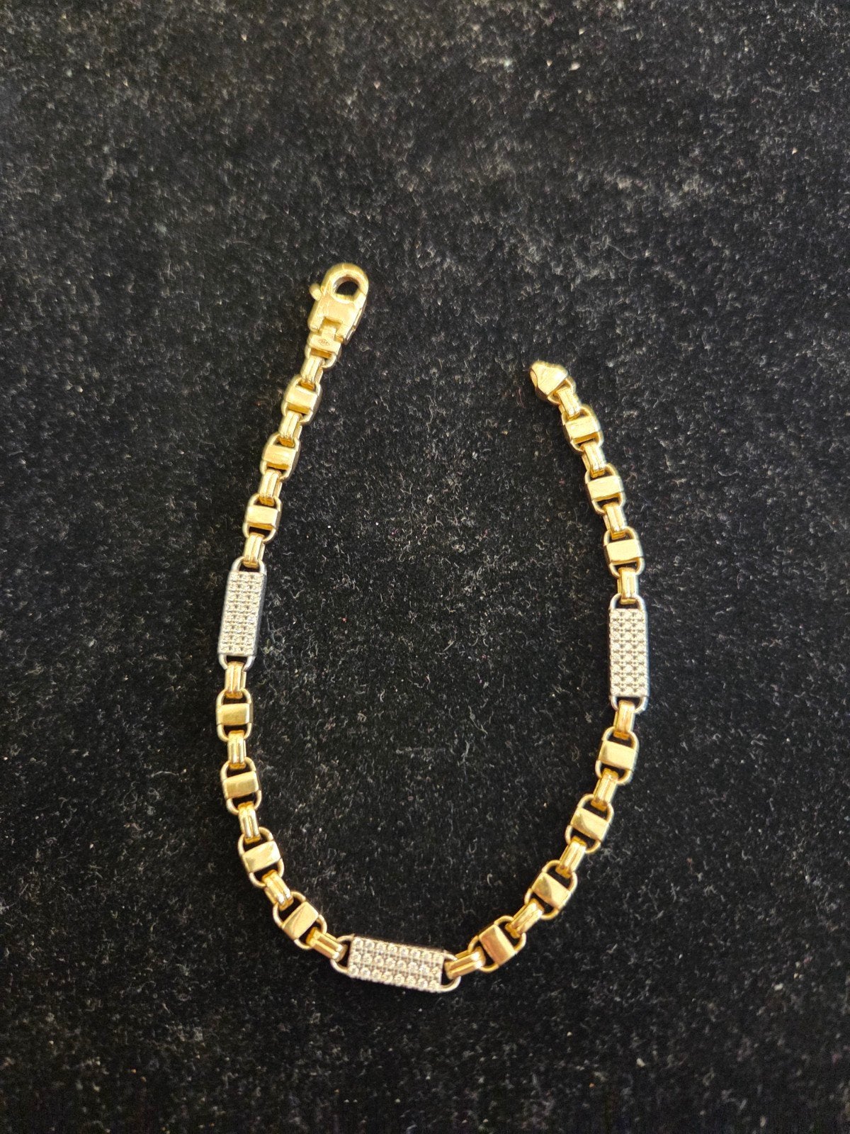 14 k gouden kinglsey armband 15,1 gram, Sieraden, Tassen en Uiterlijk, Armbanden, Ophalen of Verzenden, Nieuw, Goud, Goud