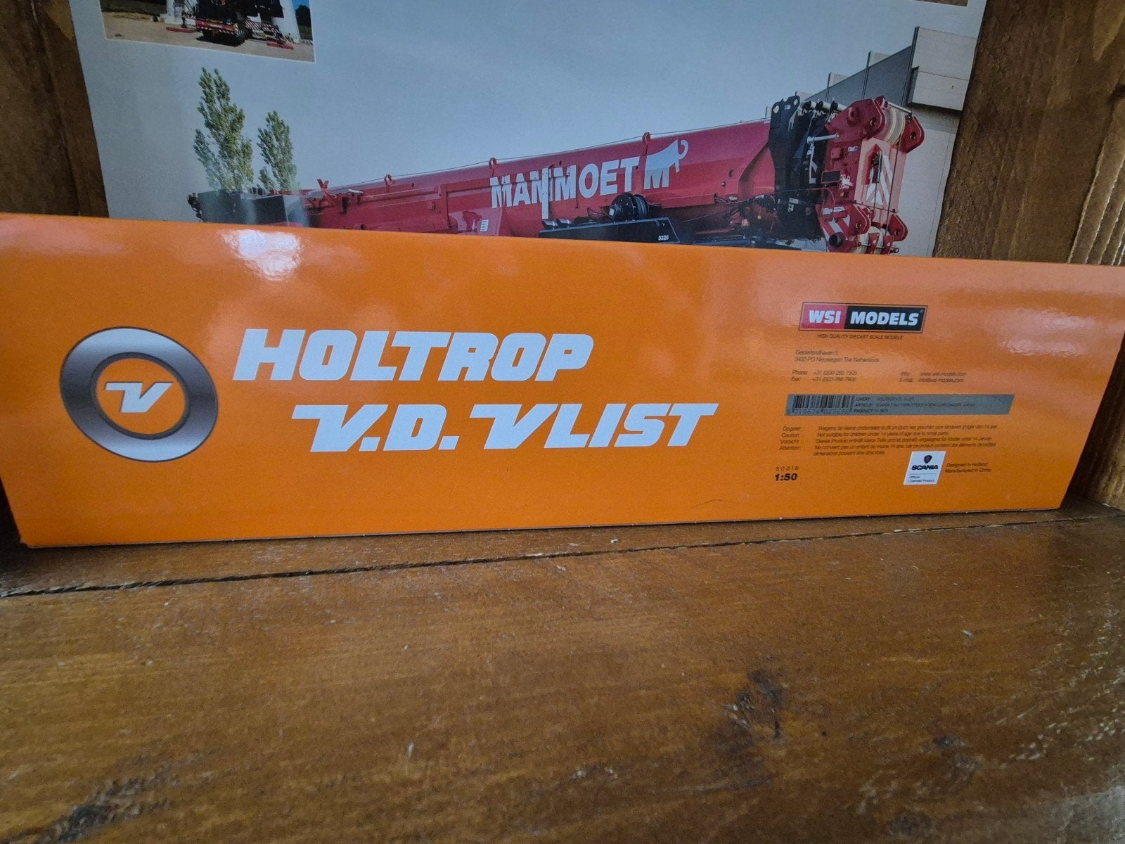 Wsi holtrop vd vlist scania 143 zwaartransport 1:50, Hobby en Vrije tijd, Modelauto's | 1:50, Ophalen of Verzenden, Zo goed als nieuw
