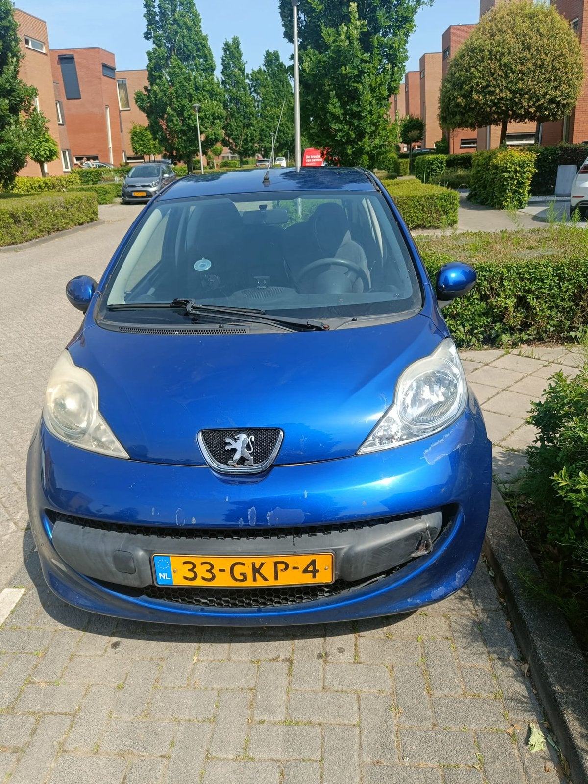 Peugeot 107 1.0 12V 3DR 2008 Blauw, Auto's, Voorwielaandrijving, 68 pk, Origineel Nederlands, Handgeschakeld