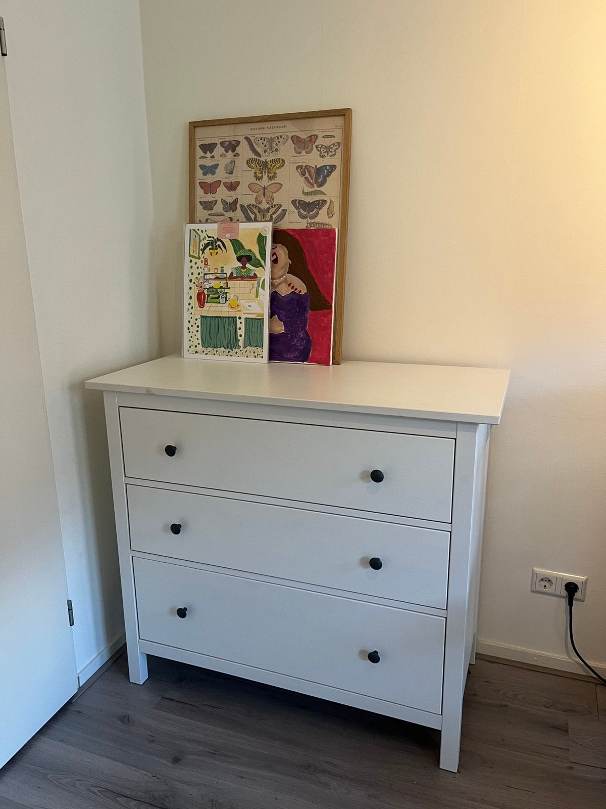 Ikea Hemnes Ladekast wit, Ophalen, 5 laden of meer, Zo goed als nieuw, Minder dan 100 cm