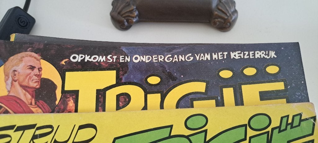 Eerste serie Trigië 21 delen. Don Lawrence, Meerdere stripboeken, Ophalen, Gelezen