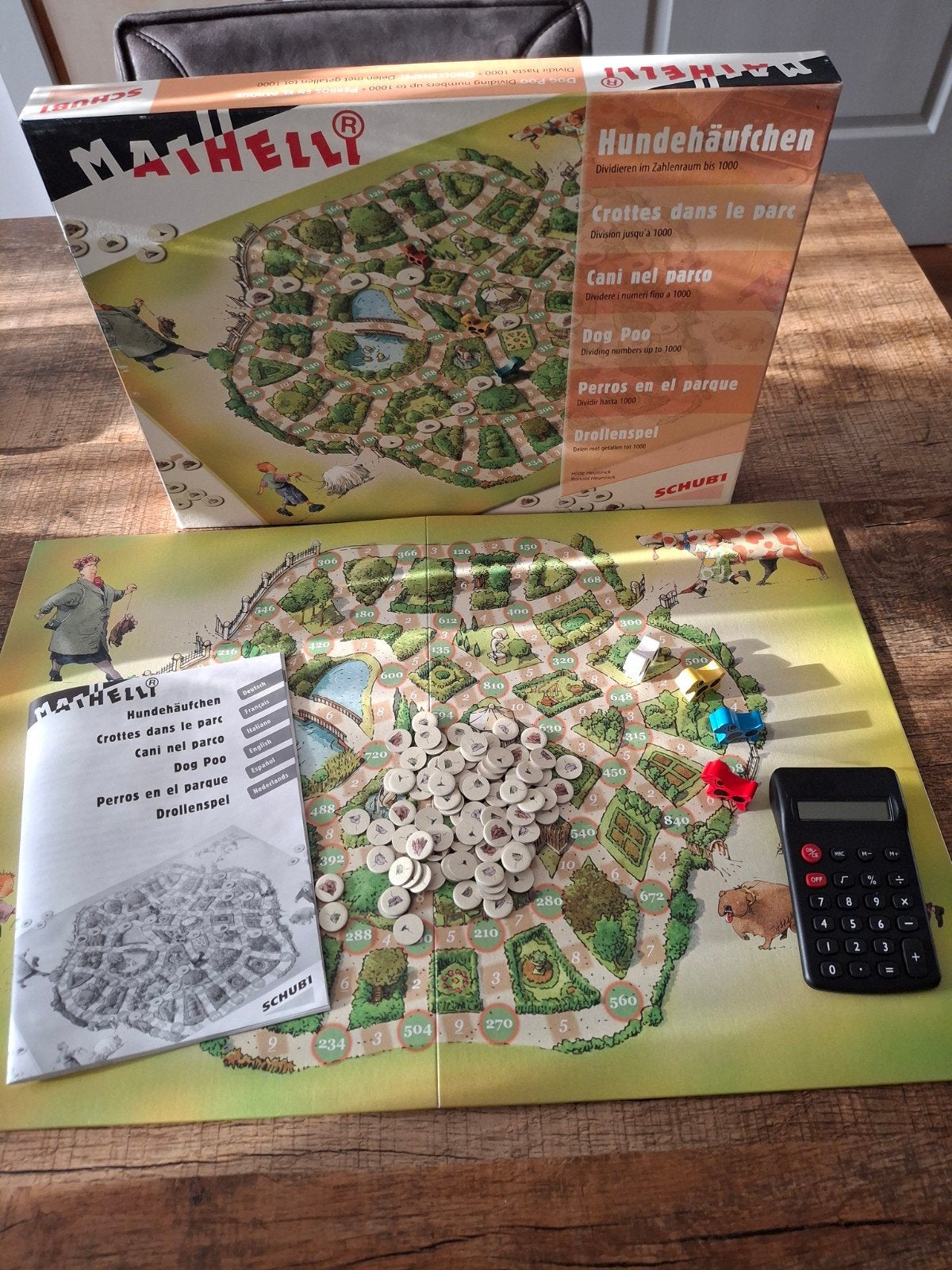 Mathelli Hondendrollen Spel - Educatief Rekenspel, Een of twee spelers, Ophalen of Verzenden, Gebruikt, SCHUBI