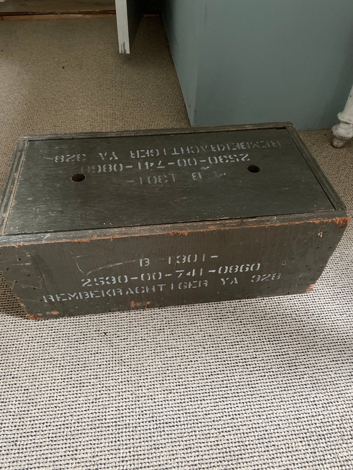 Houten munitiekist - Militair - Leger, Ophalen, Landmacht, Overige gebieden, Kist of Geocache