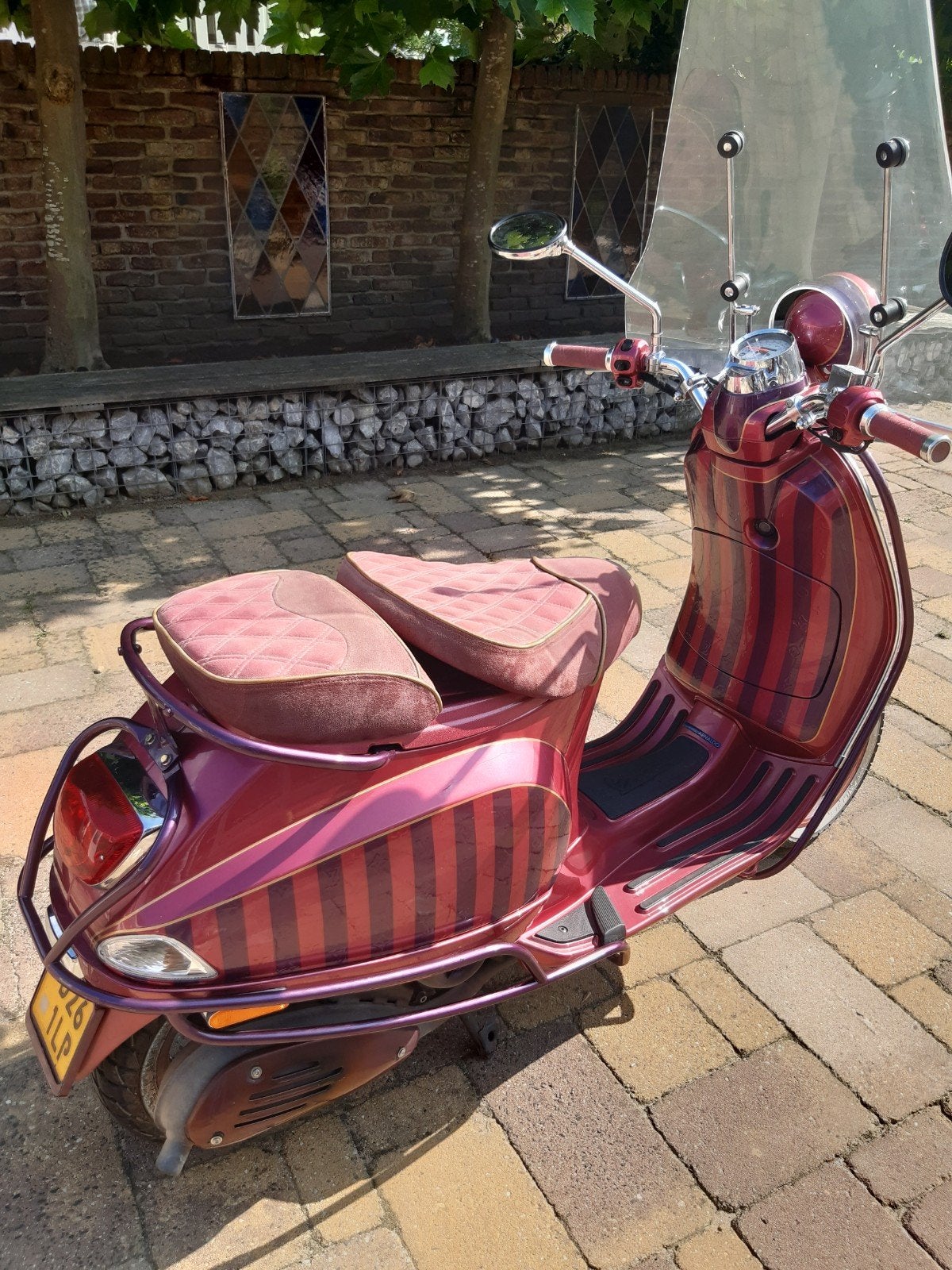 geel kenteken Vespa scooter 50 XL gemaakt door Vipsscooter, Gebruikt, Ophalen of Verzenden, Maximaal 45 km/u, Ciao