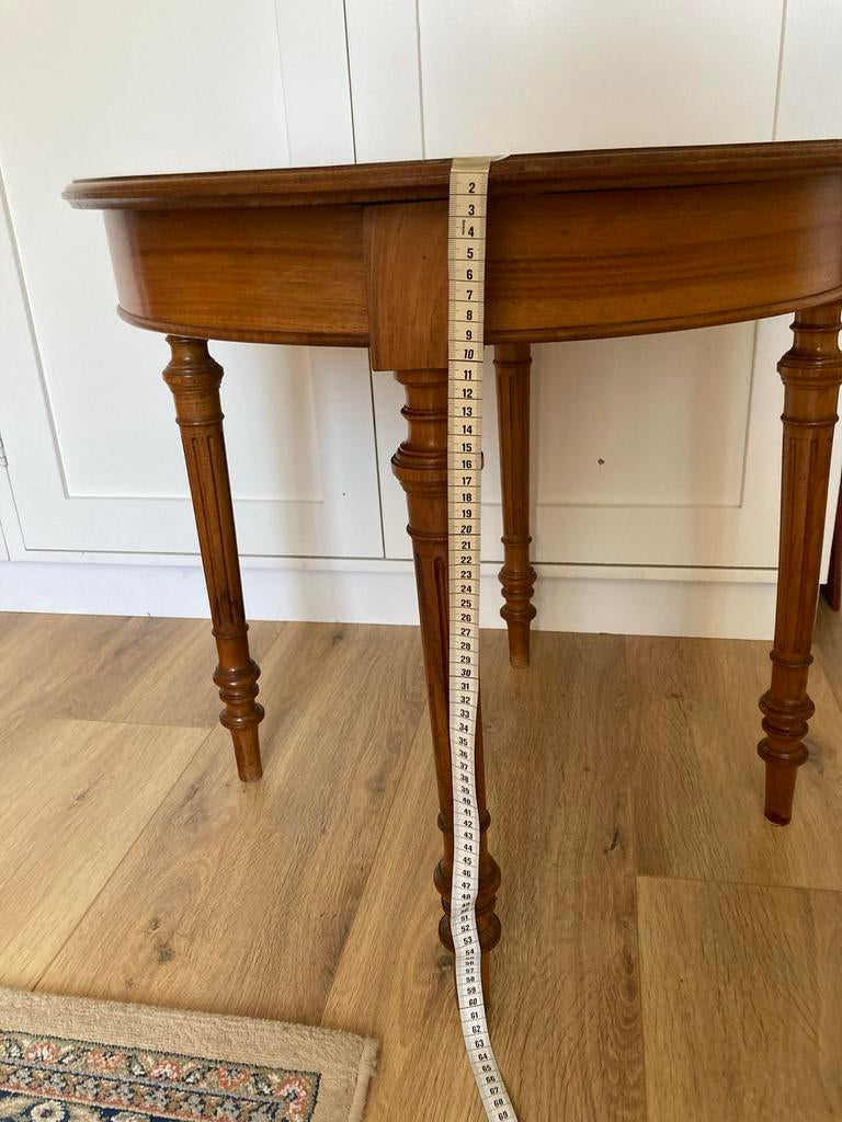 Antieke houten ronde tafel - Bijzettafel, Ophalen of Verzenden