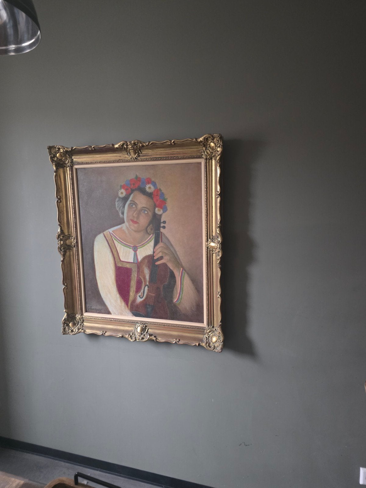 Groot formaat kunstwerk van Georges Guequier, Antiek en Kunst, Ophalen of Verzenden
