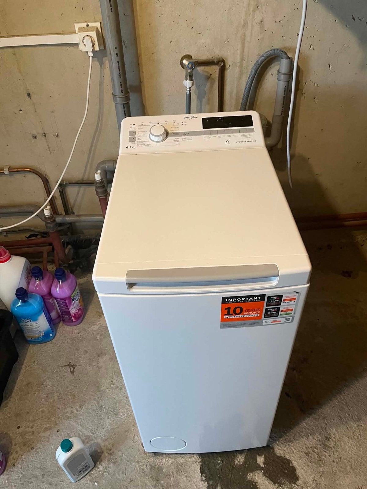 Nette Bovenlader Wasmachine, Gebruikt, Bovenlader, Ophalen of Verzenden, 85 tot 90 cm