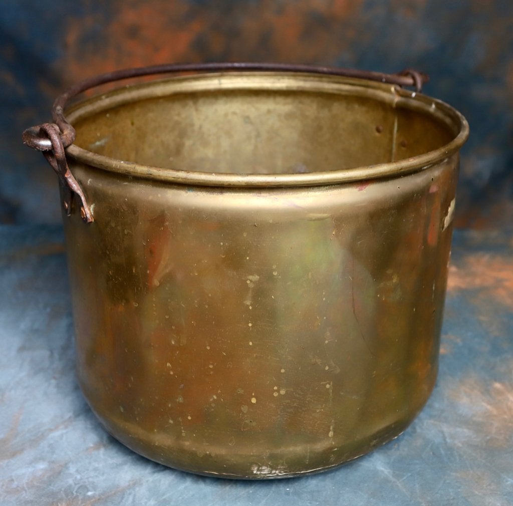 Grote geel koperen ketel. Vintage., Antiek en Kunst, Antiek | Koper en Brons, Ophalen of Verzenden, Koper