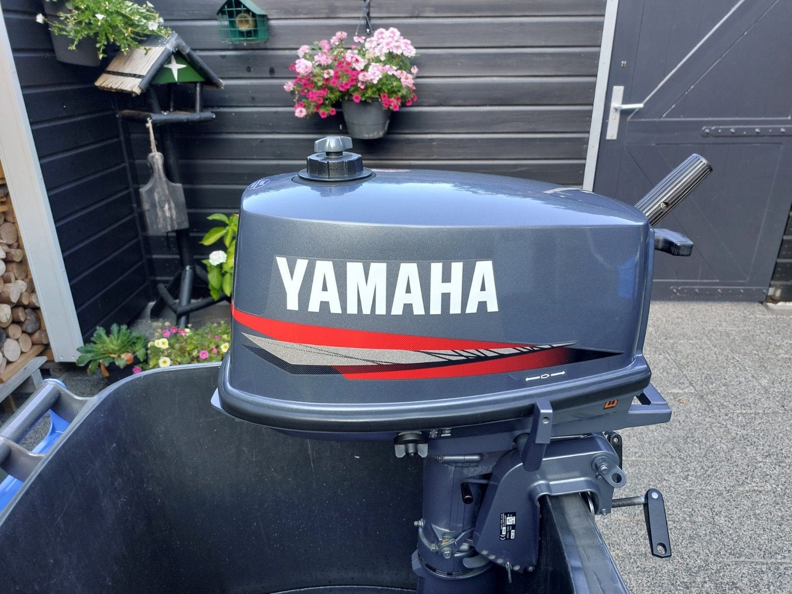 Yamaha 5 pk buitenboordmotor met brandstoftank, Ophalen, Gebruikt