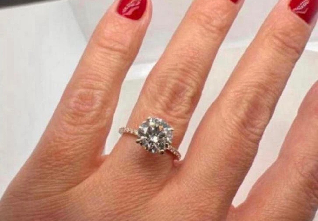 Gouden ring VS1 diamant van 3.23ct!! met IGI certificaat!!, Sieraden, Tassen en Uiterlijk, Ringen, Nieuw, Ophalen of Verzenden