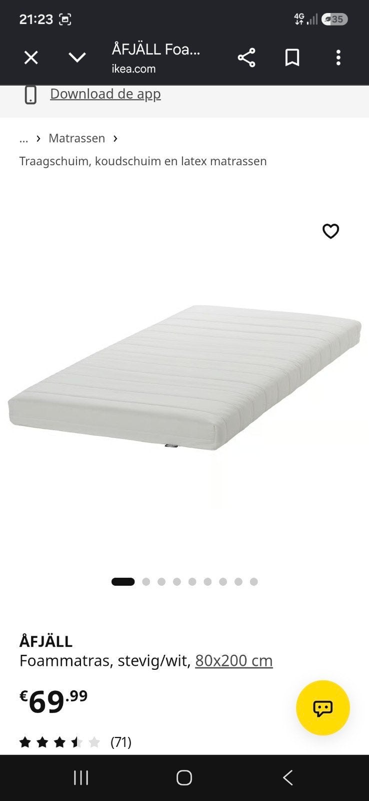 IKEA FLEKKE Bedbank met 2 lades en 2 matrassen, Wit, Tweepersoons, Ophalen of Verzenden, Zo goed als nieuw