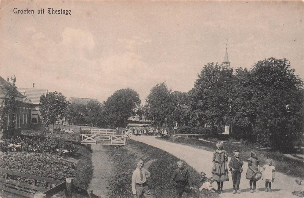 702-131-003 Groeten Uit Thesinge, Ophalen of Verzenden, Voor 1920, Groningen