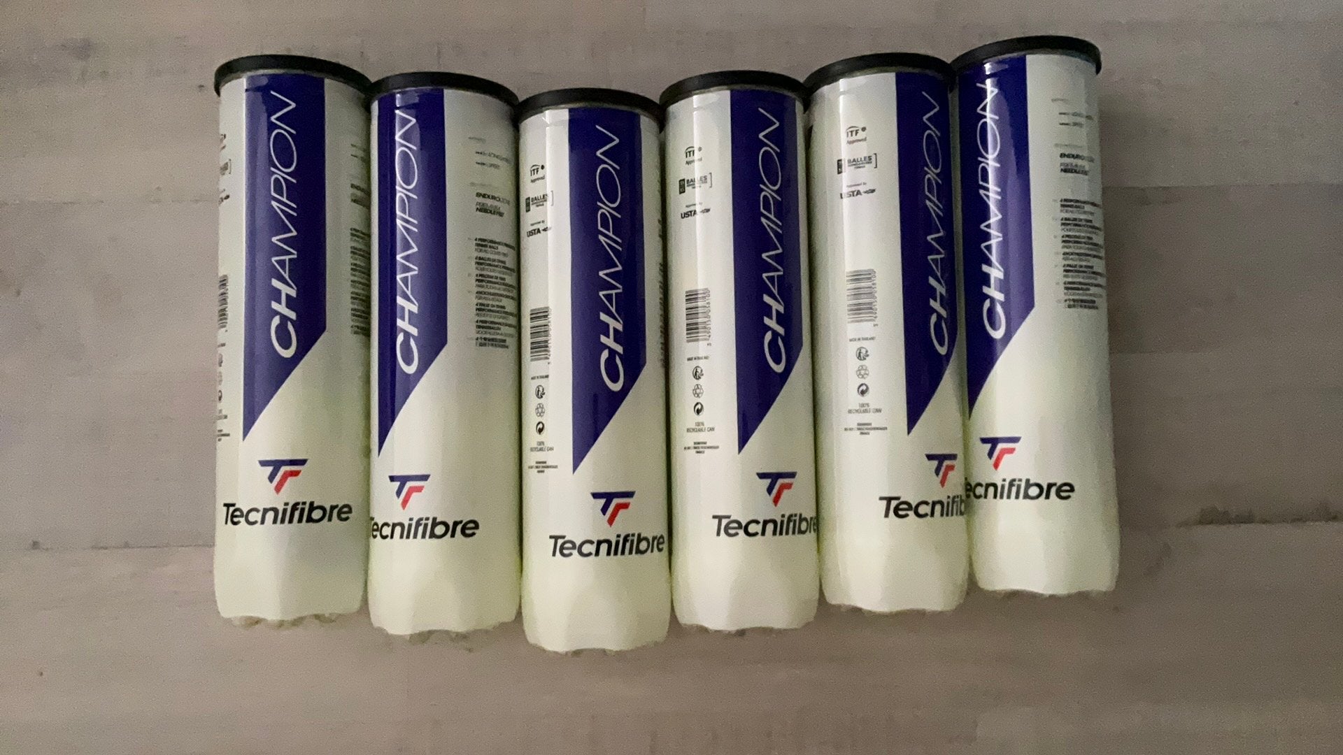 Tecnifibre Champion tennisballen 5x4stuks (nieuw) ongeopend, Overige merken, Ballen, L00, Nieuw