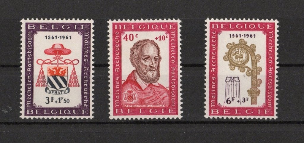 Postzegels Belgie 1961 1248/1250, Ophalen of Verzenden, Postfris