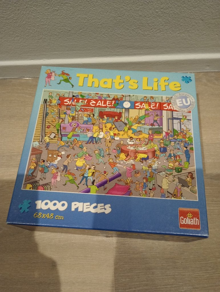 Puzzel that's life 1000 stukjes sale winkel, Ophalen of Verzenden, 500 t/m 1500 stukjes, Zo goed als nieuw