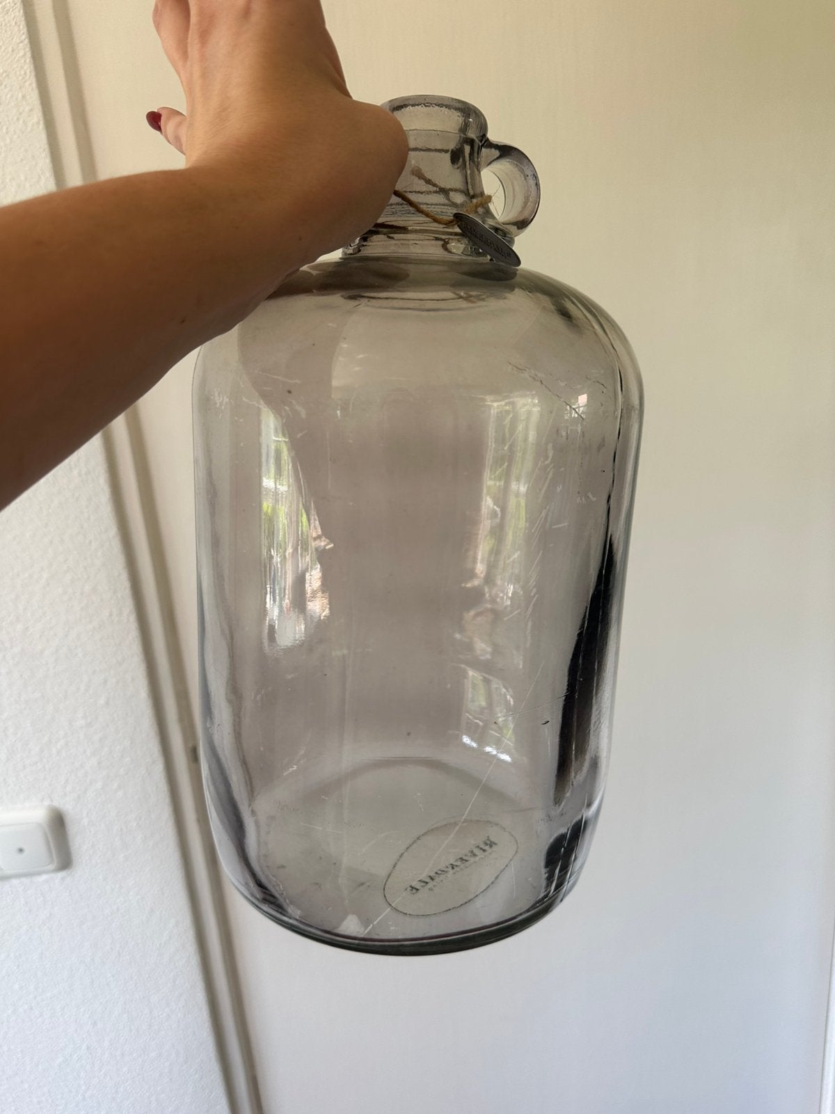 Riverdale vaas rookglas, Ophalen of Verzenden, Gebruikt, Overige kleuren, Glas