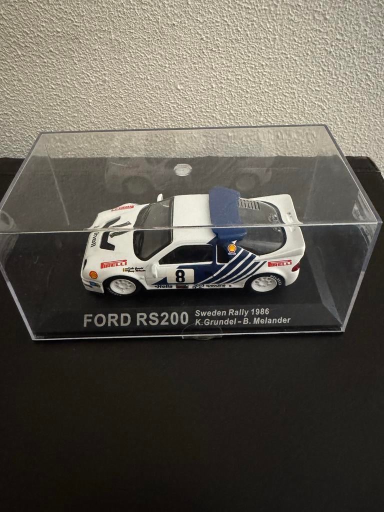 Ford RS200 Sweden Rally 1986 Modelauto, Overige merken, 1:50 of kleiner, Auto, Ophalen of Verzenden