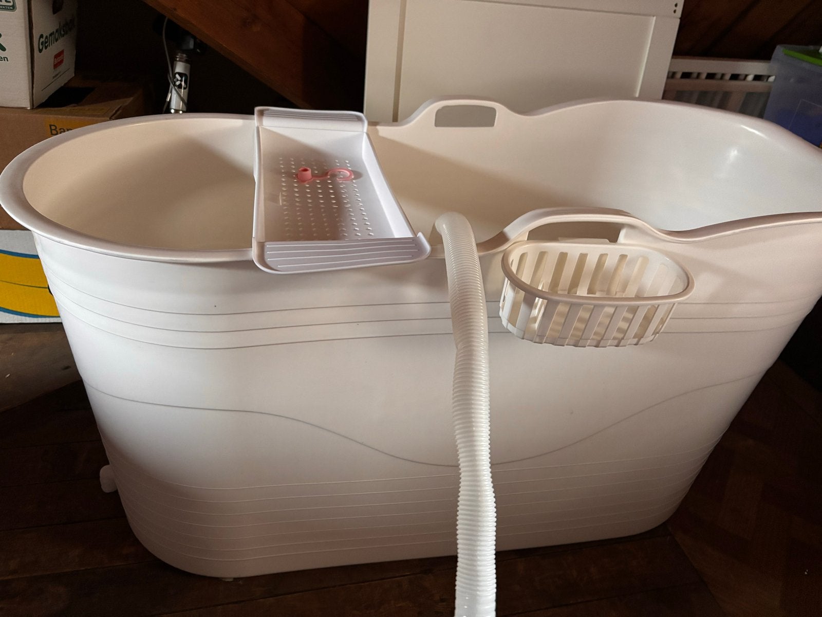 Compacte Bath Bucket XL - Ideaal voor kleine badkamers, Ophalen, Gebruikt, Met bad
