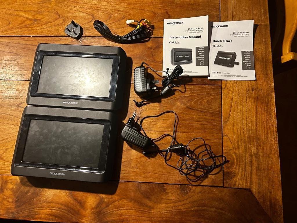 Nextbase draagbare DVD 2 stuks incl 2 koptelefoons, Gebruikt, Draagbaar, Ophalen of Verzenden, Overige merken
