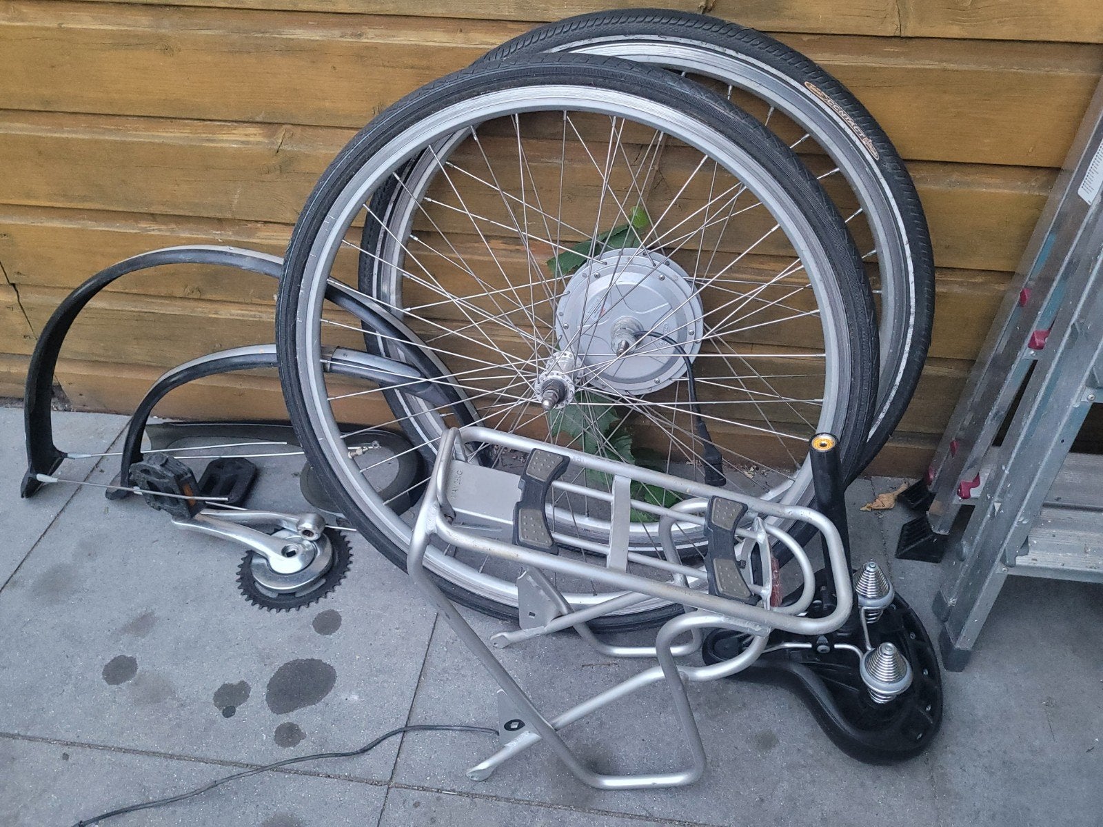 Onderdelen elektrische fiets Sparta, inclusief motor, Elektrische fiets, Sparta, Gebruikt, Ophalen of Verzenden