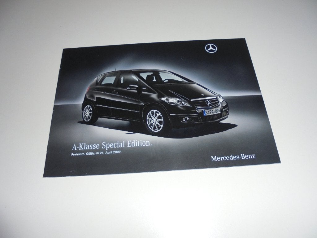 brochure Mercedes A-klasse Special Edition  2009, Ophalen of Verzenden, Nieuw, Mercedes