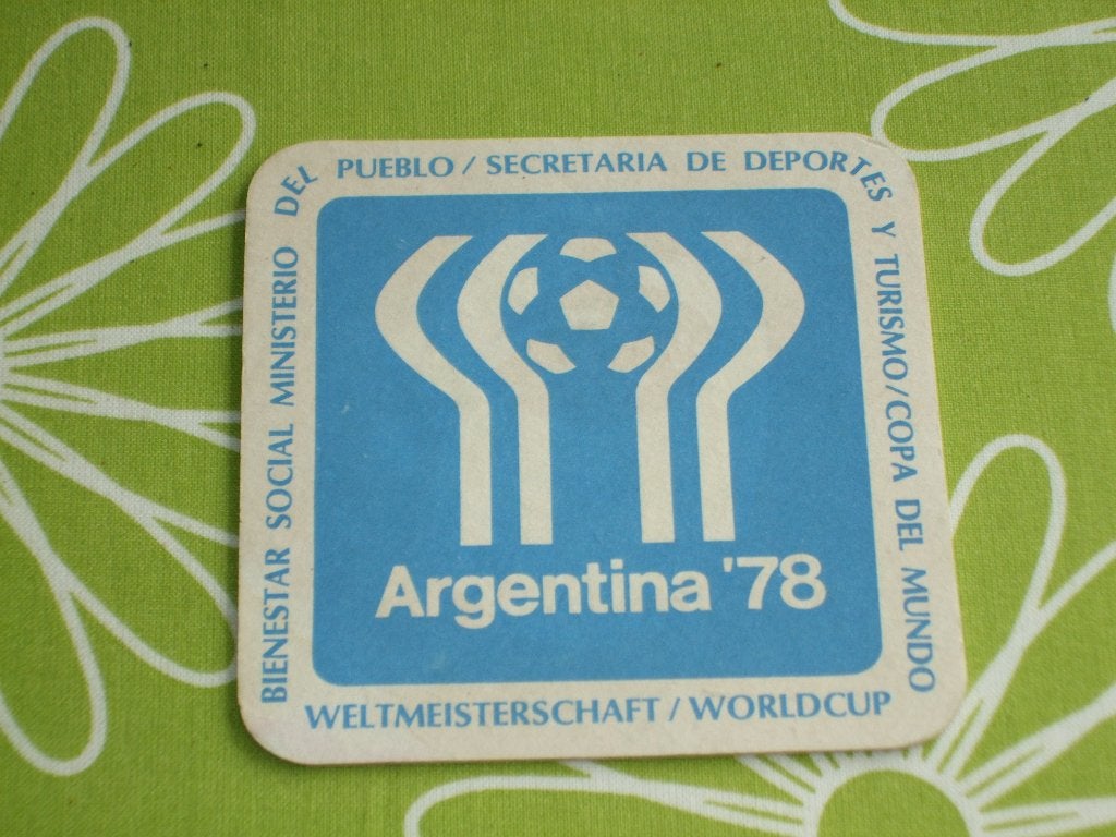WK Argentinië 1978 bierviltje - worldcup Argentine '78, Verzamelen, Ophalen of Verzenden, Zo goed als nieuw, Buitenlandse clubs