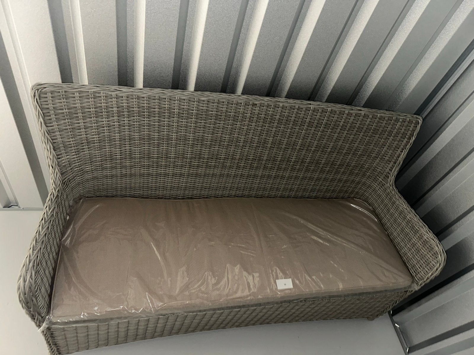 Nieuwe 3-zits wicker loungesofa – Nooit gebruikt –Nieuwstaat, Tuin en Terras, Ophalen, Nieuw, Wicker