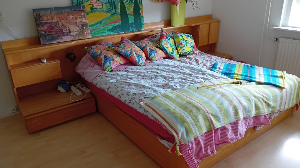 Bedden, Huis en Inrichting, Ophalen, Gebruikt, 90 cm, Eenpersoons