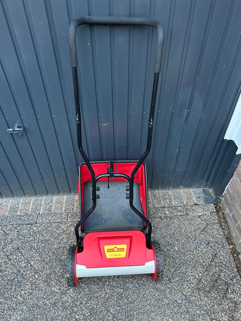 Wolf-Garten TT 380 DL Handgrasmaaier met opvangzak, Tuin en Terras, Grasmaaiers, Zo goed als nieuw, Handgrasmaaier, 30 t/m 39 cm