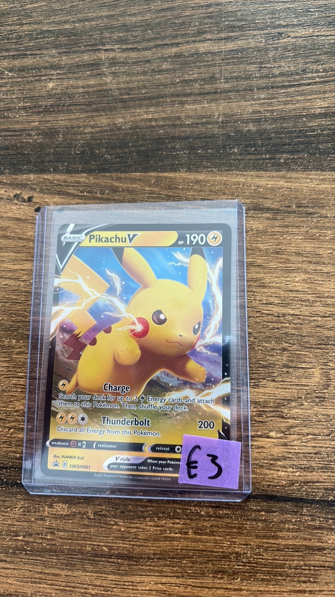 Swsh061 pikachu V, Ophalen of Verzenden, Nieuw, Losse kaart