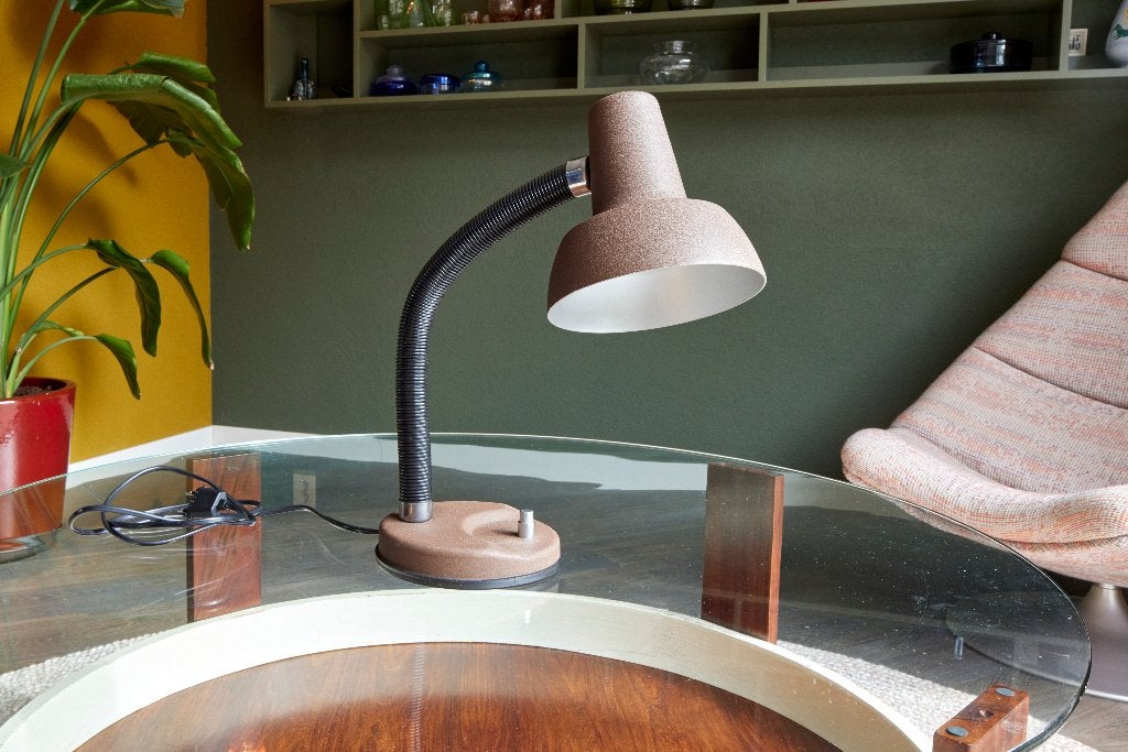 vintage Herda tafellamp jaren ‘70, Overige typen, Overige merken, Vintage, Met schakelaar