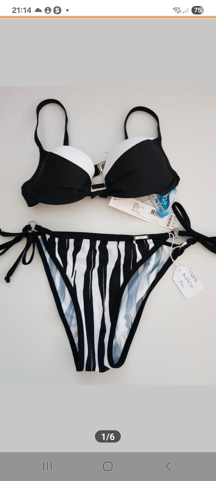 Nieuwe Sapph bikini maat M/70C, Kleding | Dames, Badmode en Zwemkleding, Nieuw, Ophalen of Verzenden, Sapph, Bikini