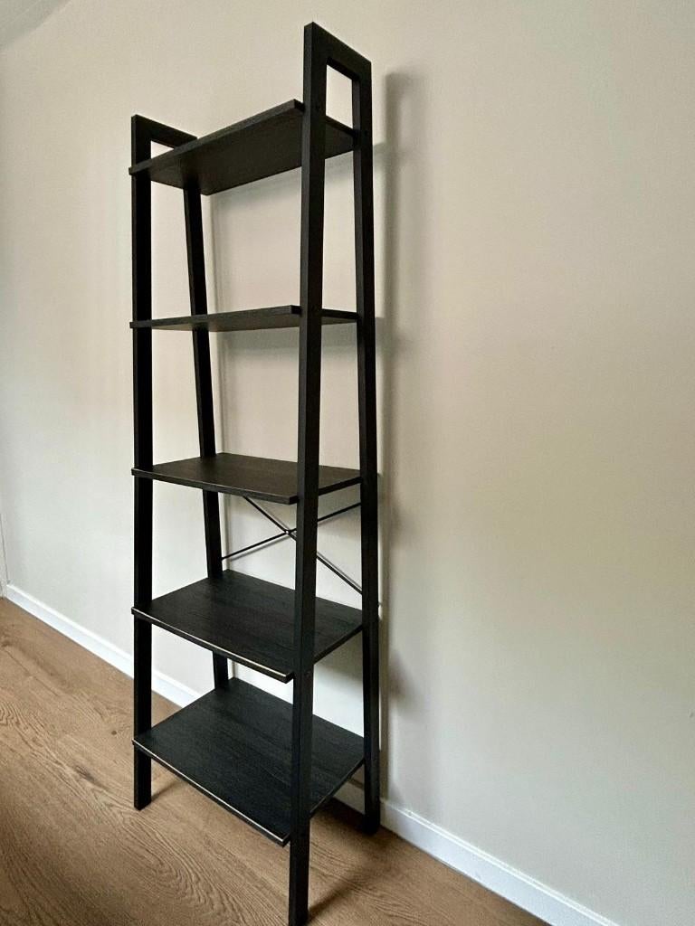 Zwarte ladderkast, Met plank(en), Gebruikt, Minder dan 150 cm, 150 tot 200 cm