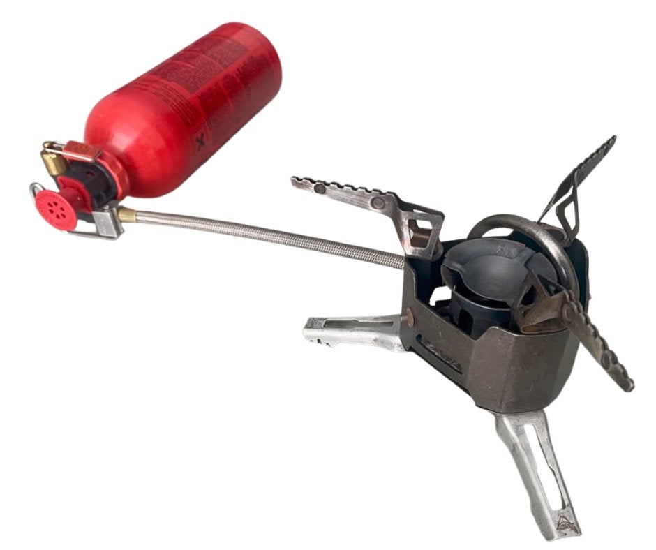 MSR XGK - Expedition Stove - BENZINE/DIESEL BRANDER + FLES!, Gebruikt, Ophalen of Verzenden, MSR, MSR