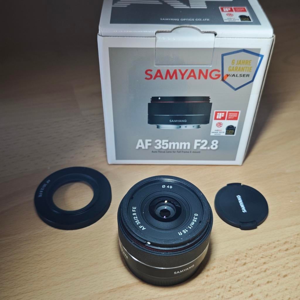 Samyang AF 35mm f2.8 FE lens, Ophalen of Verzenden, Nieuw, Groothoeklens