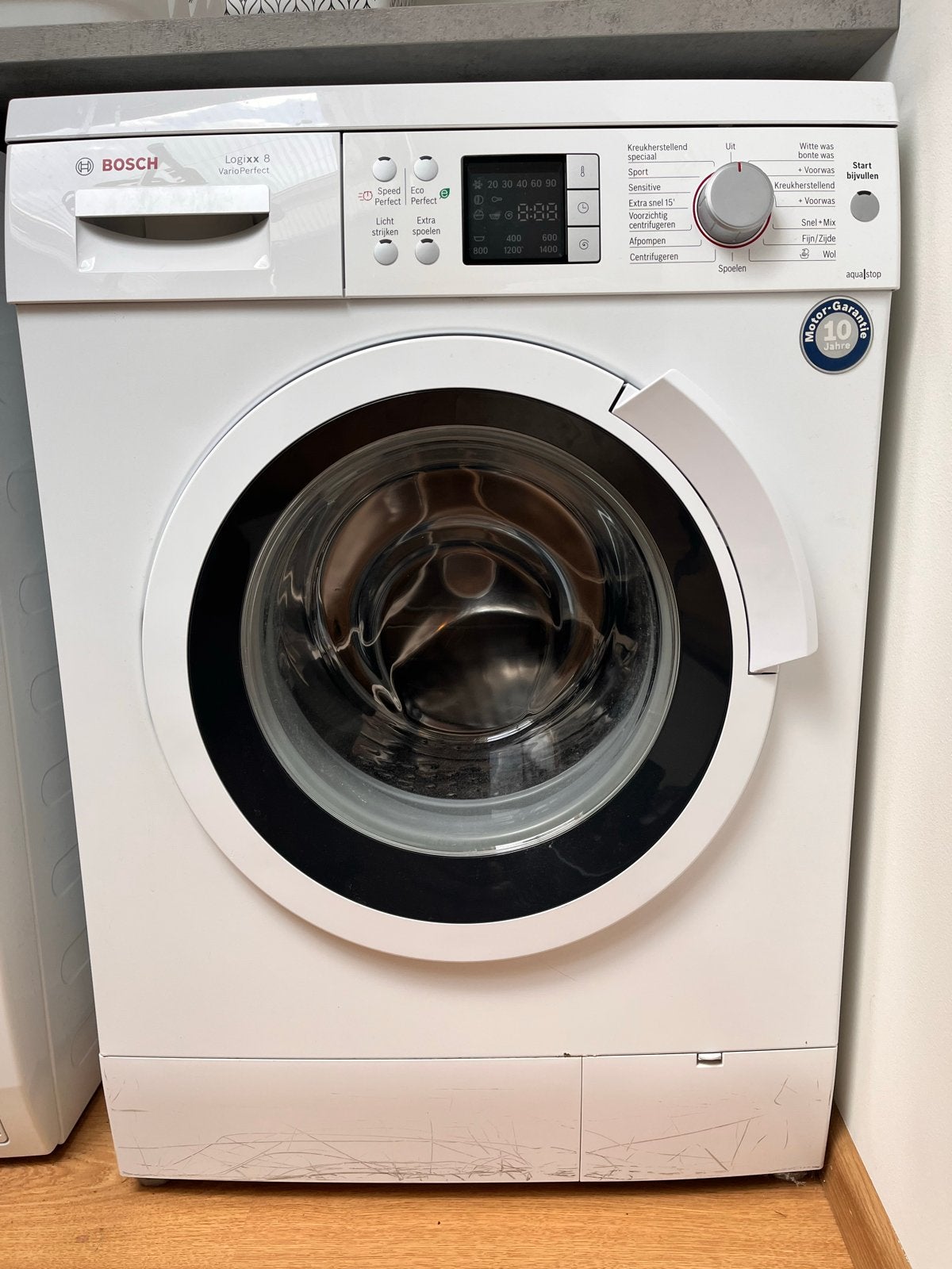 Bosch Logixx 8 VarioPerfect Wasmachine 8kg, Ophalen, Zo goed als nieuw, Voorlader, Kort programma