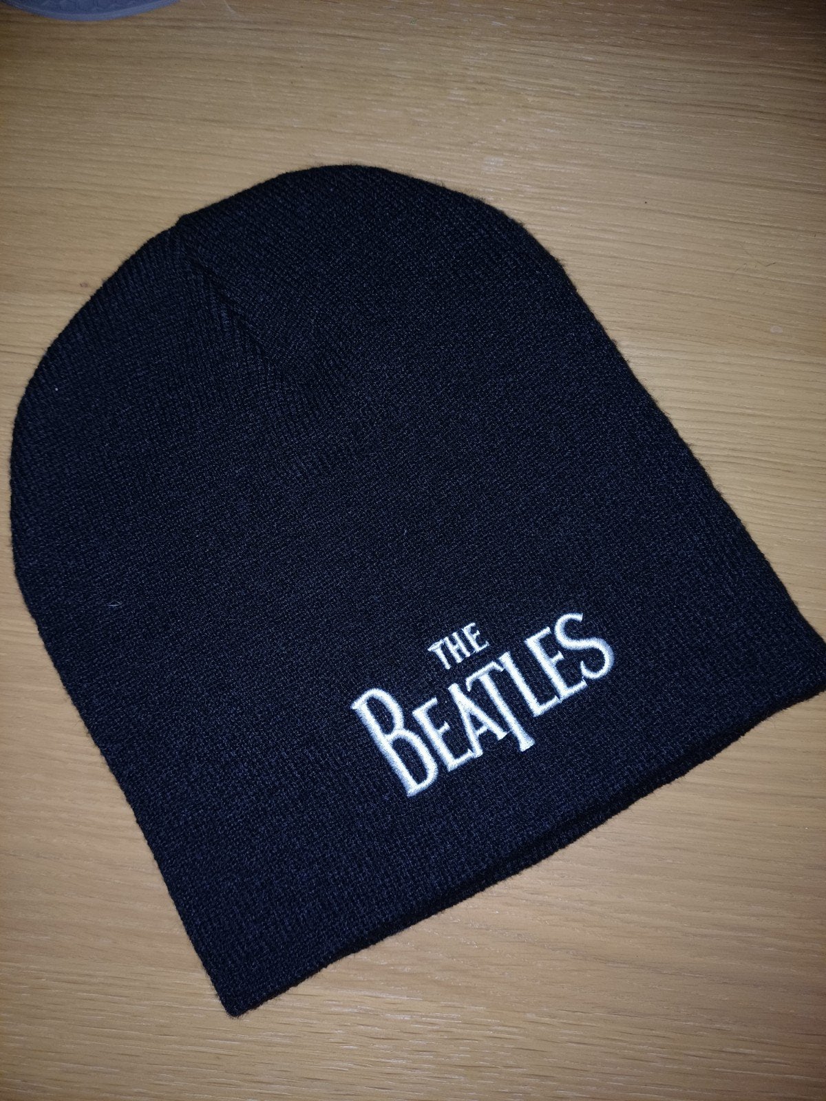 Beany (muts) "BEATLES" zwart gebreid unisex zgan!, Kleding | Heren, Ophalen, Zo goed als nieuw, Overige maten, Muts
