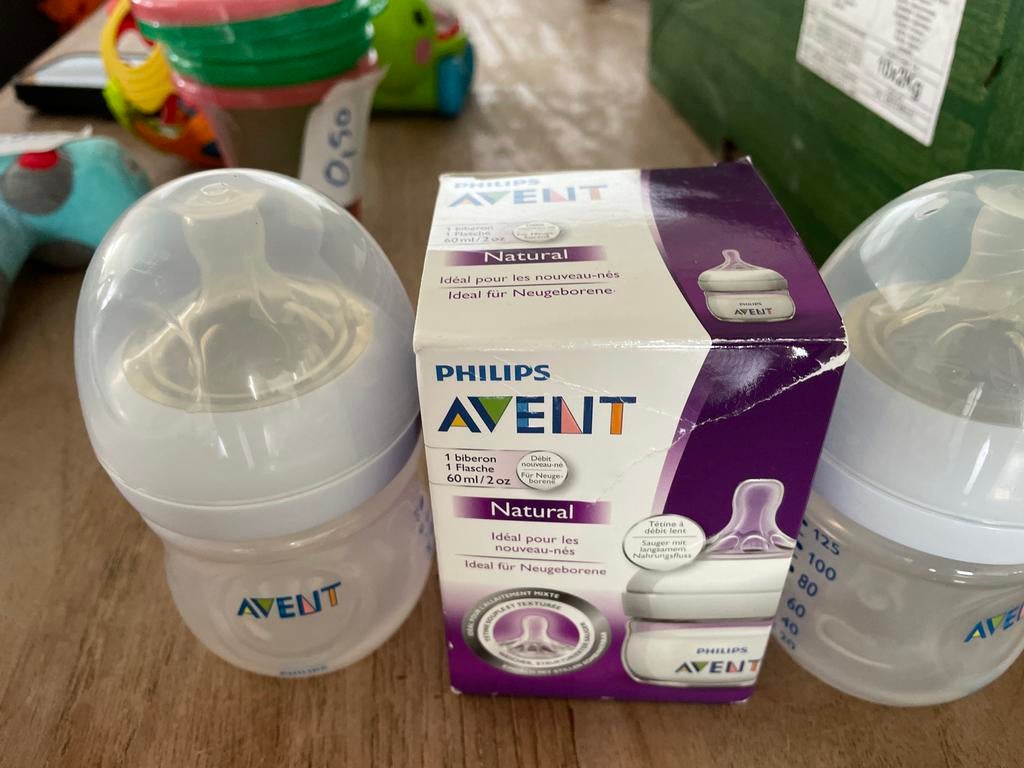 Philips Avent Natural Babyfles 60ml - Nieuw, Ophalen of Verzenden, Nieuw, Overige typen