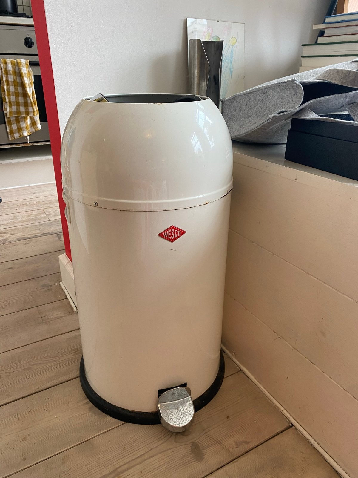 Wesco Kickmaster pedaalemmer - Gebruikt, Ophalen, Gebruikt, Metaal, Met pedaal
