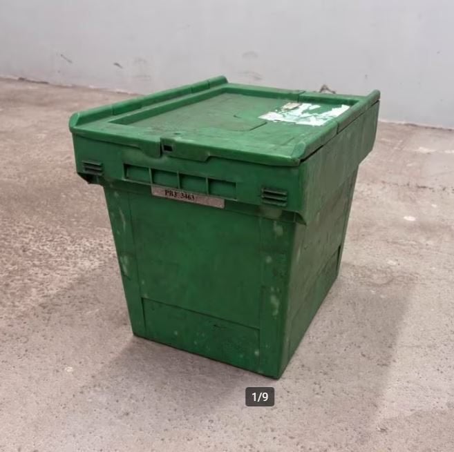 Nestbare StapelBak Met Deksel 40x30x34cm Gebruikt Partij, 60 cm of meer, Minder dan 50 cm, Ophalen of Verzenden, Krat