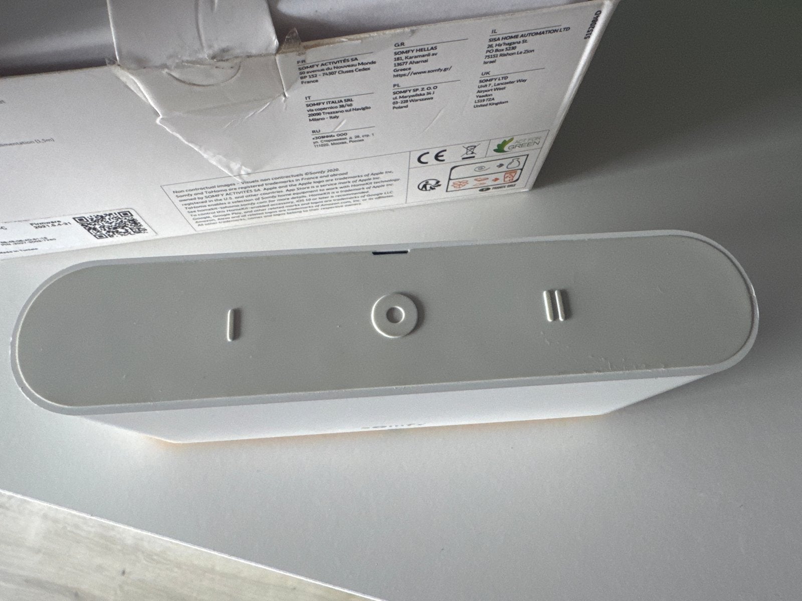 Somfy TaHoma switch - Smart Home bedieningseenheid, Ophalen of Verzenden, Zo goed als nieuw