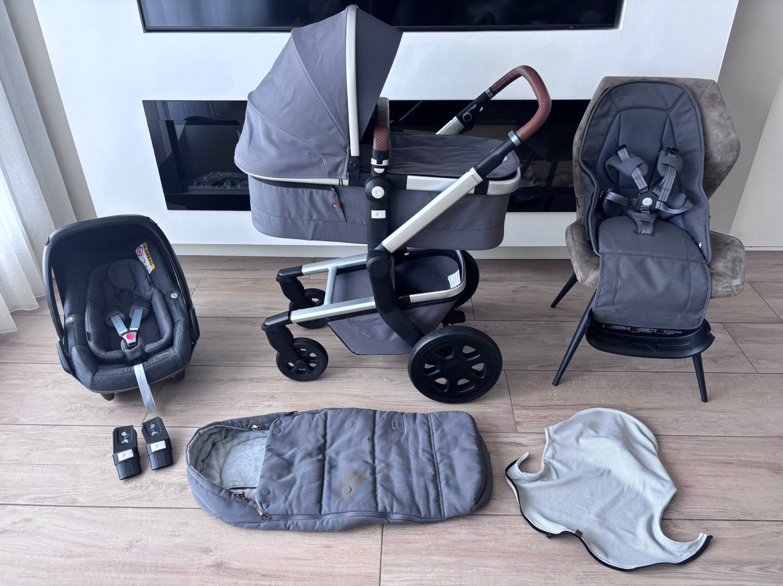 Joolz Day 3 in 1 - Gorgeous Grey, Ophalen, Zo goed als nieuw, Overige merken
