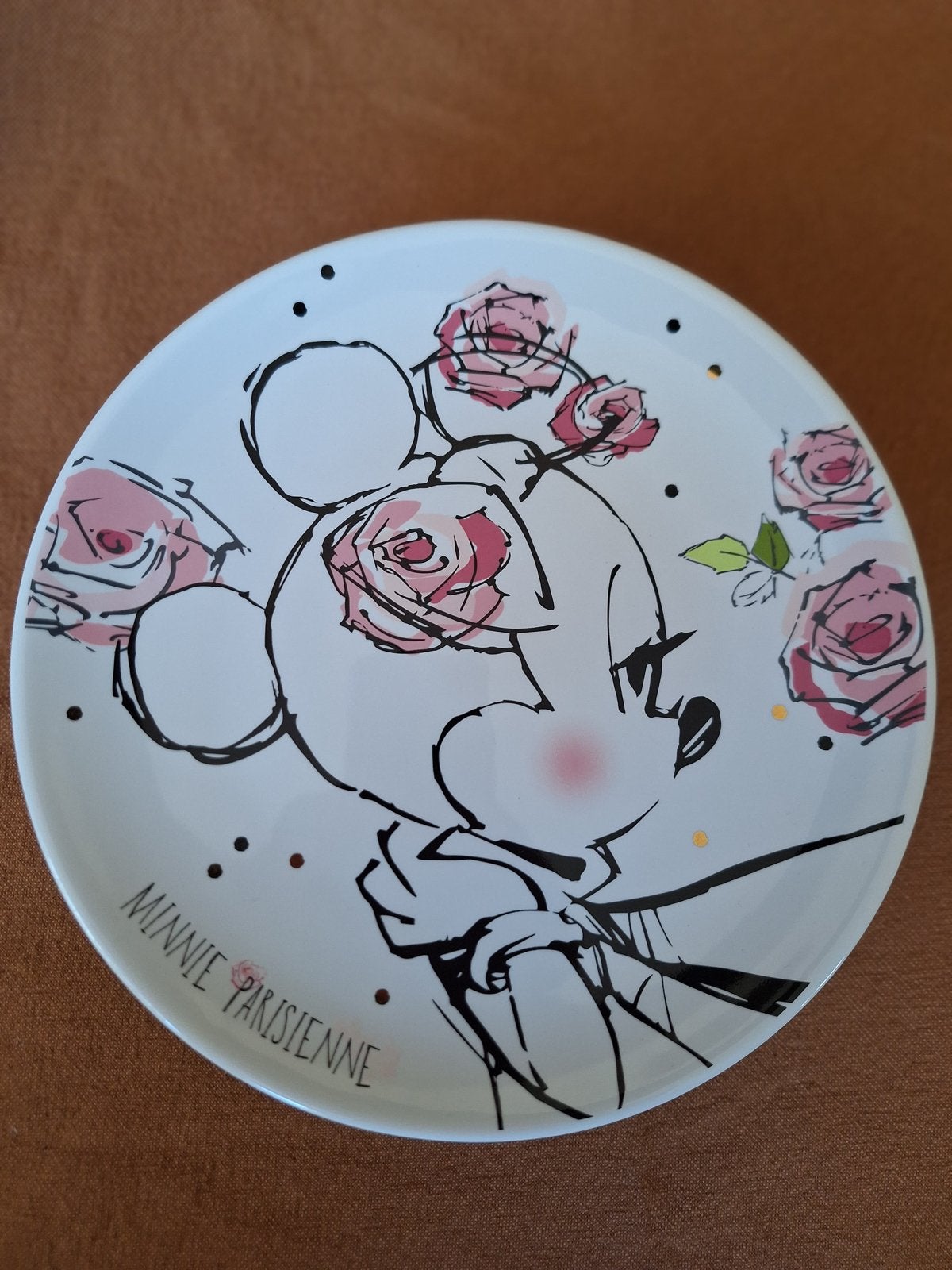 Minnie Parisienne Taartplateau - Disneyland Parijs Collectie, Overige merken, Keramiek, Overige typen, Ophalen of Verzenden