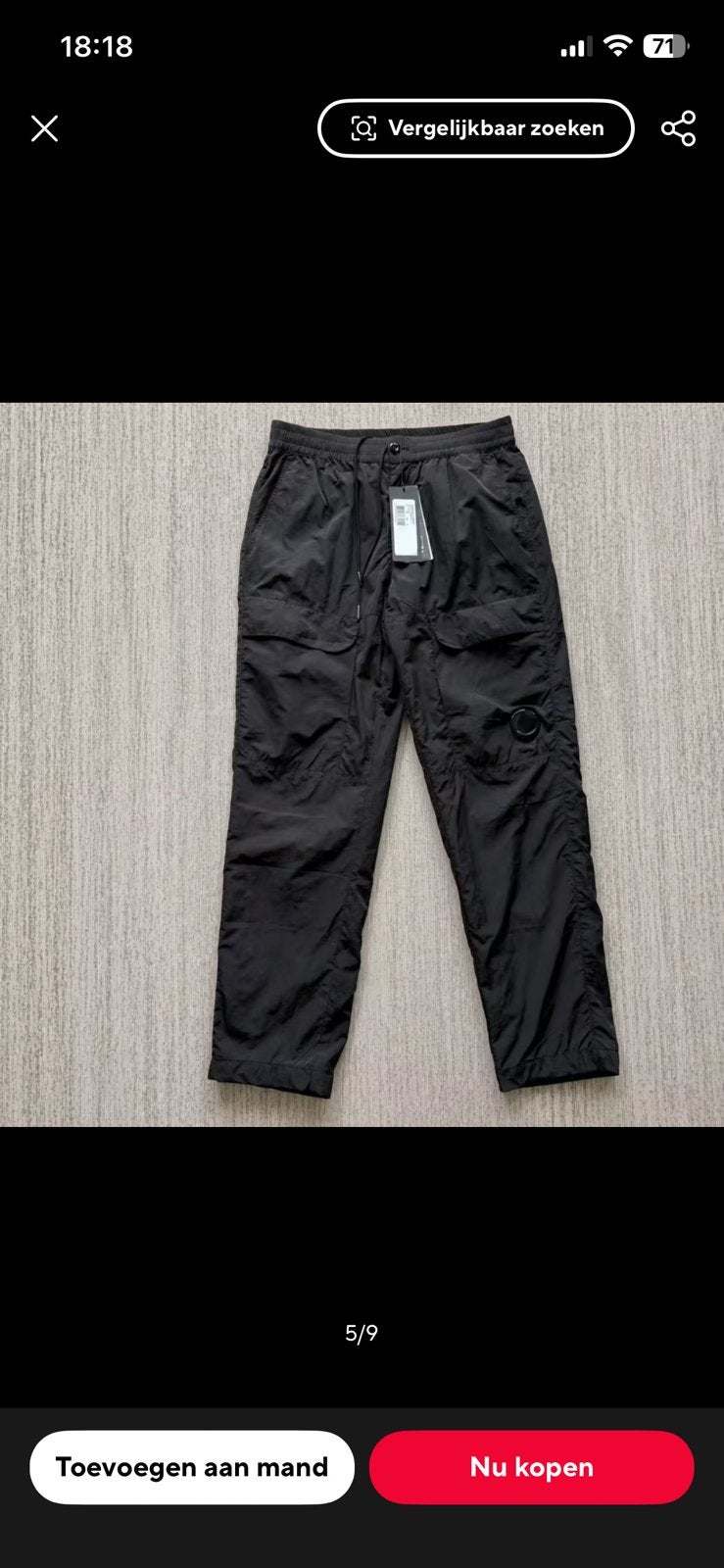 C.P Conpany broek., Ophalen of Verzenden, Zo goed als nieuw, Overige maten, Zwart