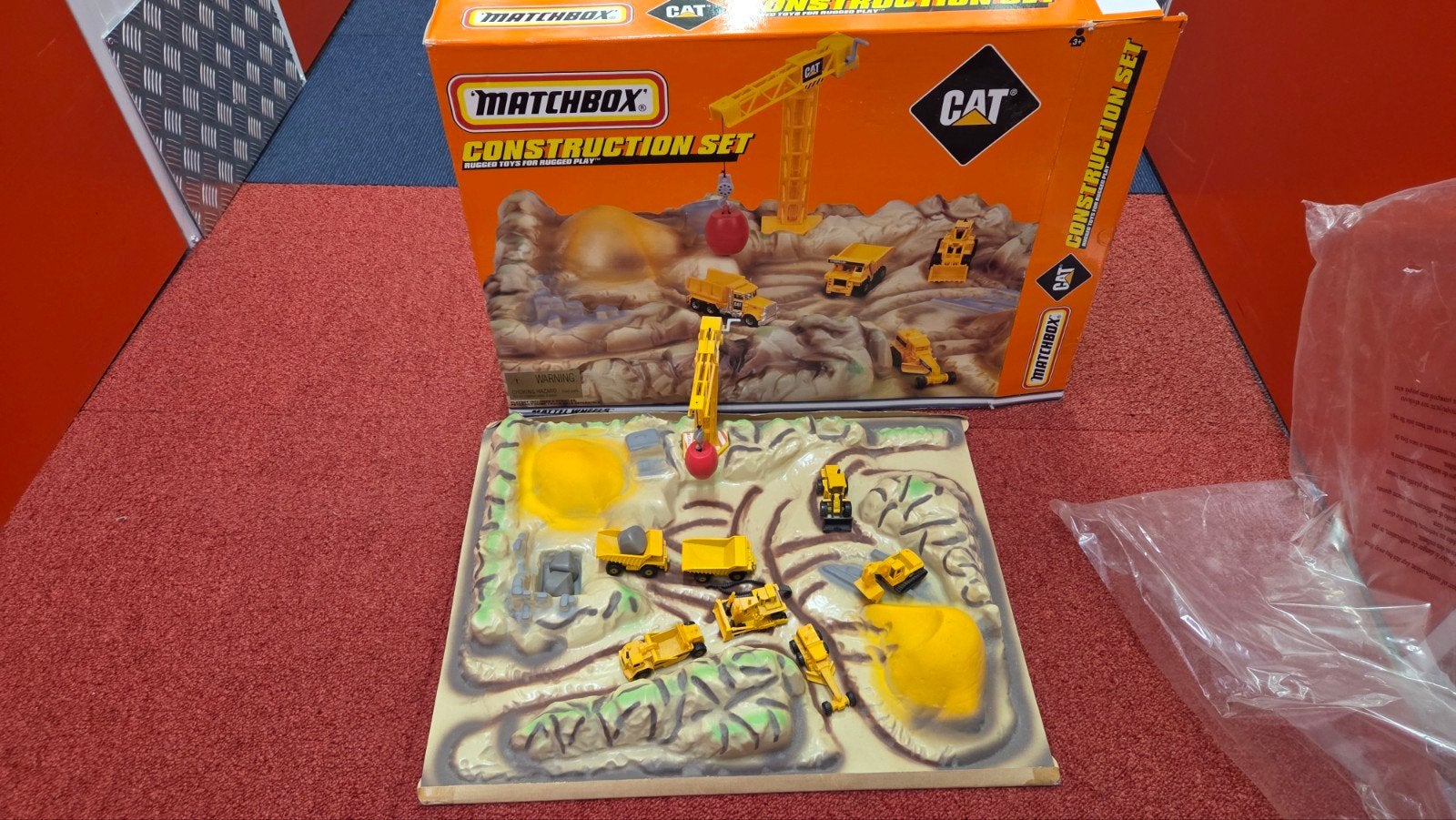 Matchbox CAT Construction Set - Bouwplaats Speelset, Ophalen, Gebruikt