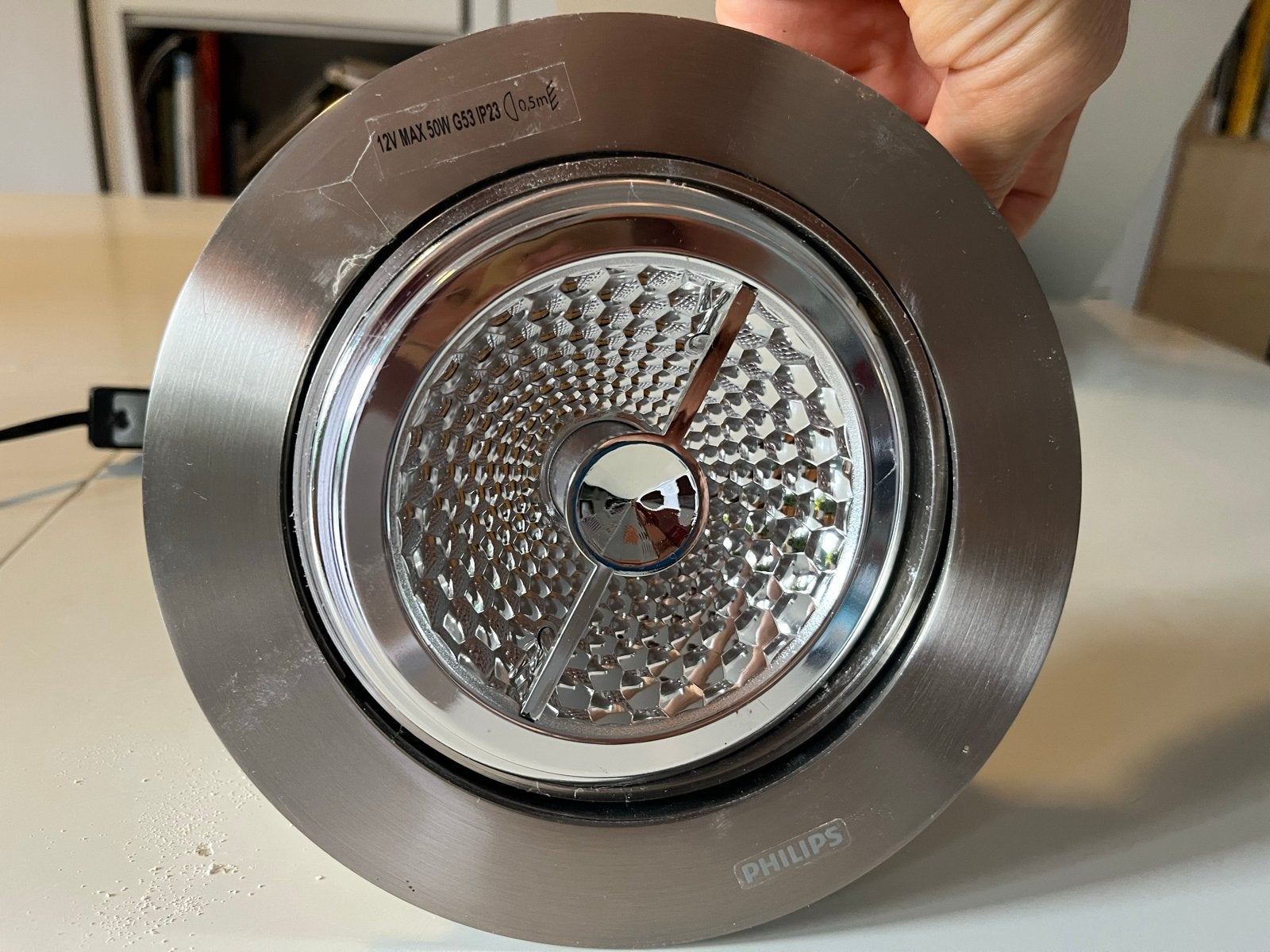 Philips Inbouwspot met Noxion LED AR111 G53 Pro, Gebruikt, Overige fittingen, Ophalen of Verzenden, LED
