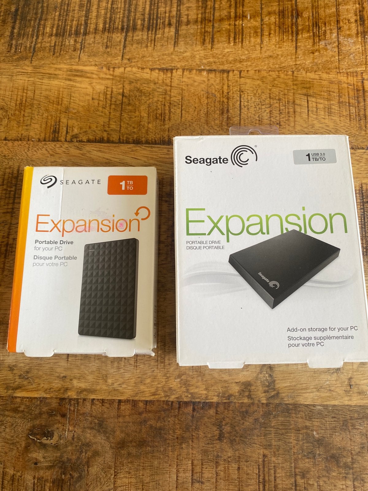 2x Seagate Expansion Portable Drive met 1 TB, Computers en Software, Harde schijven, Ophalen of Verzenden, Zo goed als nieuw, Desktop